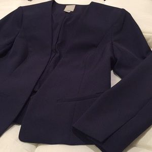 Nordstrom Halogen Navy blue blazer, no buttons